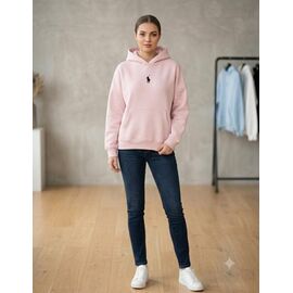 Фотография Худи женское 0035-1 pink р.S-L "Newe" недорого оптом от прямого поставщика