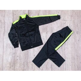 Фотография Костюм детский спортивный на мальчика 581 black-l.green р.28-M "Presto2" недорого оптом от прямого поставщика