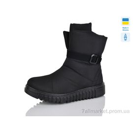Фотография Дутики женские утепленные зима 44-17 чорний (6 пар р.38-42) "Lot Shoes" недорого оптом от прямого поставщика