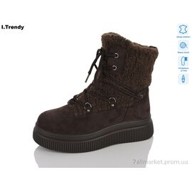Черевики жіночі стильні Зима DH3910-5 (6 пар р.36-41) "Trendy" недорого оптом від прямого постачальника
