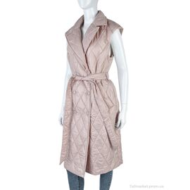 Фотография Жилетка женская Весна/осень 3020 beige (2 шт. р.сетка L-XL) "Red Hat" недорого оптом от прямого поставщика