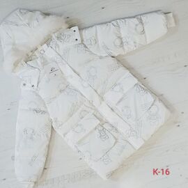 Фотография Курка детская зимняя на девочку K16 white р.8-12 "MALIBU" недорого оптом от прямого поставщика