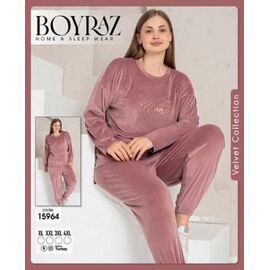 Піжама жіноча 15964 powder р.XL-4XL "DONELLA" недорого оптом від прямого постачальника