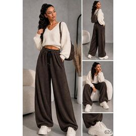 Фотография Штаны спортивные женские тёплые 620 brown р.42-56 "DORA" недорого оптом от прямого поставщика
