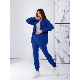 Фотография Костюм женский 970 blue р.44-50 "DORA" недорого оптом от прямого поставщика