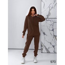 Фотография Костюм женский 970 brown р.44-50 "DORA" недорого оптом от прямого поставщика