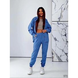 Фотография Костюм женский 970 l.blue р.44-50 "DORA" недорого оптом от прямого поставщика