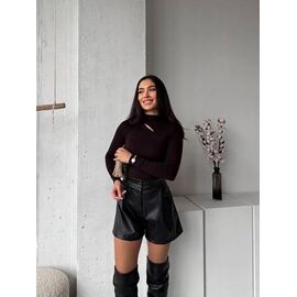 Шорти жіночі 6058 black р.42-48 "LINDA" недорого оптом від прямого постачальника
