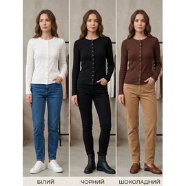 Фотография Кофта женская M17006 brown р.S-XL "Dream" недорого оптом от прямого поставщика