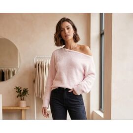 Фотография Свитер женский M9120 pink р.S-L "Dream" недорого оптом от прямого поставщика