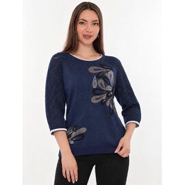 Светр жіночий JL1412 navy р.52-54 "Julia" недорого оптом від прямого постачальника