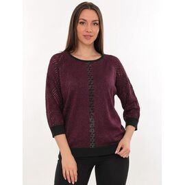 Светр жіночий JL1415 wine р.52-54 "Julia" недорого оптом від прямого постачальника