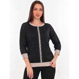 Светр жіночий JL1417 black р.52-54 "Julia" недорого оптом від прямого постачальника
