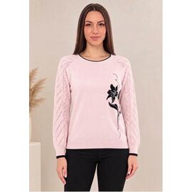 Светр жіночий JL1427 pink р.52-54 "Julia" недорого оптом від прямого постачальника