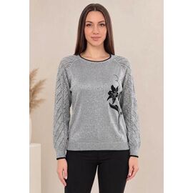 Светр жіночий JL1428 grey р.52-54 "Julia" недорого оптом від прямого постачальника
