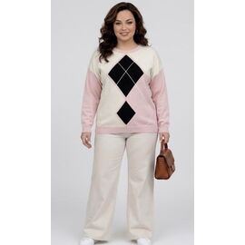 Светр жіночий JL1450 pink р.52-54 "Julia" недорого оптом від прямого постачальника