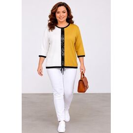 Светр жіночий JL1469 yellow р.50-52 "Julia" недорого оптом від прямого постачальника