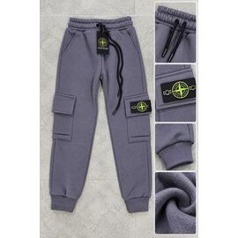Фотография Штаны детские спортивные зимние на мальчика 1006-2 grey р.9-13 "Fili kids" недорого оптом от прямого поставщика