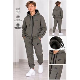 Фотография Костюм детский спортивный тёплый на мальчика 1036-3 khaki р.13-17 "Fili kids" недорого оптом от прямого поставщика