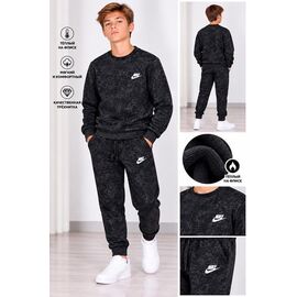 Фотография Костюм детский спортивный тёплый на мальчика 1038-3 black р.13-17 "Fili kids" недорого оптом от прямого поставщика