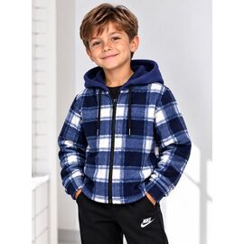 Фотография Рубашка детская тёплая на мальчика 2026-2 blue р.9-13 "Fili kids" недорого оптом от прямого поставщика