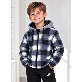 Фотография Рубашка детская тёплая на мальчика 2026-2 navy р.9-13 "Fili kids" недорого оптом от прямого поставщика