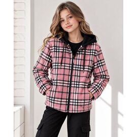 Фотография Рубашка детская тёплая на девочку 2026-3 pink р.13-17 "Fili kids" недорого оптом от прямого поставщика