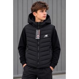 Фотография Жилетка детская на мальчика D01 black р.13-17 "Fili kids" недорого оптом от прямого поставщика