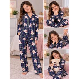 Фотография Пижама детская на девочку FK1237 navy р.6-14 "Fili kids" недорого оптом от прямого поставщика