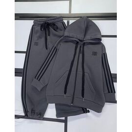 Фотография Костюм детский спортивный тёплый на девочку 385-386 grey р.128-158 "Kosmy" недорого оптом от прямого поставщика