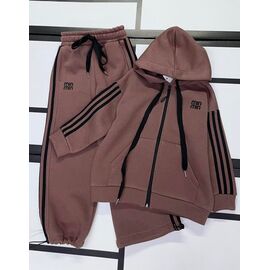 Фотография Костюм детский спортивный тёплый на девочку 385-386 brown р.128-158 "Kosmy" недорого оптом от прямого поставщика