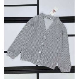Фотография Кофта детская тёплая на девочку 599 l.grey р.128-152 "Kosmy" недорого оптом от прямого поставщика