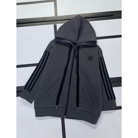 Фотография Кофта детская спортивная тёплая на девочку 386 d.grey р.128-158 "Kosmy" недорого оптом от прямого поставщика