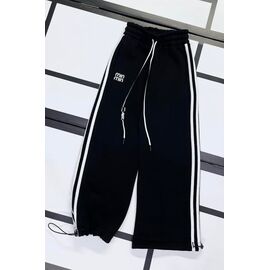 Фотография Штаны детские спортивные зимние на девочку 385 black-white р.128-158 "Kosmy" недорого оптом от прямого поставщика