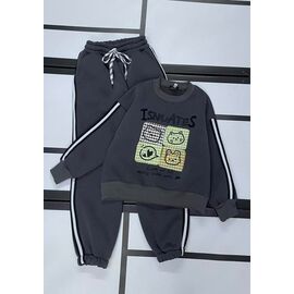 Фотография Костюм детский спортивный тёплый на девочку 542 d.grey р.122-140 "Kosmy" недорого оптом от прямого поставщика