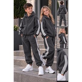 Фотография Костюм детский спортивный тёплый унисекс 1079 d.grey р.122-152 "Marimaks" недорого оптом от прямого поставщика