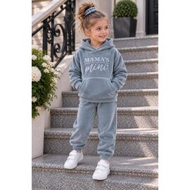 Фотография Костюм детский спортивный тёплый на девочку 171 grey р.98-116 "Marimaks" недорого оптом от прямого поставщика
