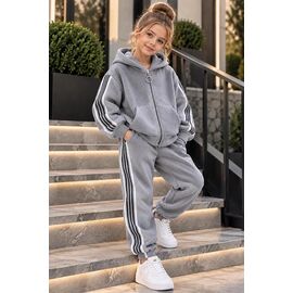 Фотография Костюм детский спортивный тёплый на девочку 1081 l.grey р.122-152 "Marimaks" недорого оптом от прямого поставщика