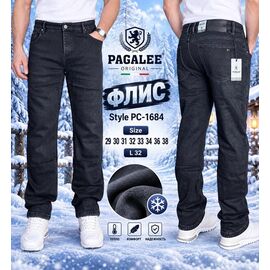 Джинси чоловічі PC1684 black р.29-38 "Pagalee" недорого оптом від прямого постачальника