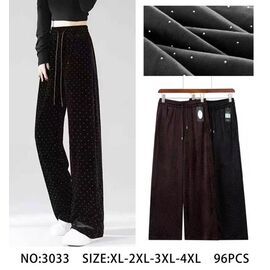Штани спортивні жіночі теплі 3033 wine р.XL-4XL "Essa" недорого оптом від прямого постачальника