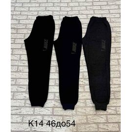 Штани спортивні чоловічі утеплені K14(N) black р.46-54 "Essa" недорого оптом від прямого постачальника