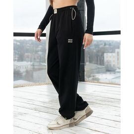 Фотография Штаны спортивные женские Б32 black р.S-XL "AZNA" недорого оптом от прямого поставщика