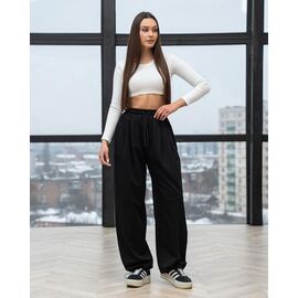 Фотография Штаны спортивные женские тёплые БЗ306 black р.XS-L "AZNA" недорого оптом от прямого поставщика