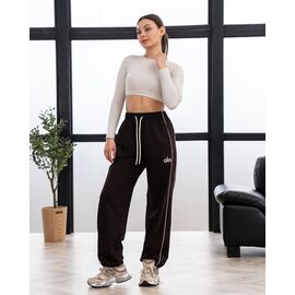 Фотография Штаны спортивные женские тёплые БЗ315 brown р.XS-L "AZNA" недорого оптом от прямого поставщика