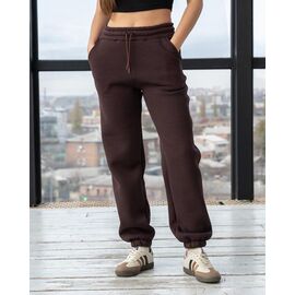 Фотография Штаны спортивные женские тёплые БЗ88 brown р.S-XL "AZNA" недорого оптом от прямого поставщика