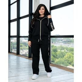 Костюм спортивний жіночий теплий Д146 black р.XL-4XL "AZNA" недорого оптом від прямого постачальника