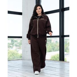 Костюм спортивний жіночий теплий Д150 brown р.XL-4XL "AZNA" недорого оптом від прямого постачальника