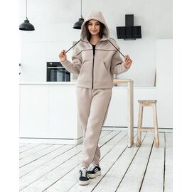 Костюм спортивний жіночий ДЗ107 beige р.XS-L "AZNA" недорого оптом від прямого постачальника