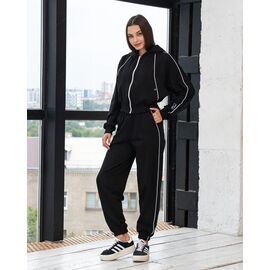 Костюм спортивний жіночий ДЗ153 black р.2XS-M "AZNA" недорого оптом від прямого постачальника