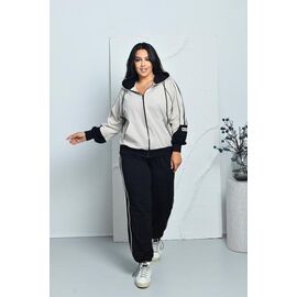Костюм спортивний жіночий ДЗ204 beige р.XL-4XL "AZNA" недорого оптом від прямого постачальника